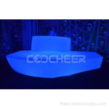 Plastic Disco Illuminated Led  Mordern Stool Glow Sofa For